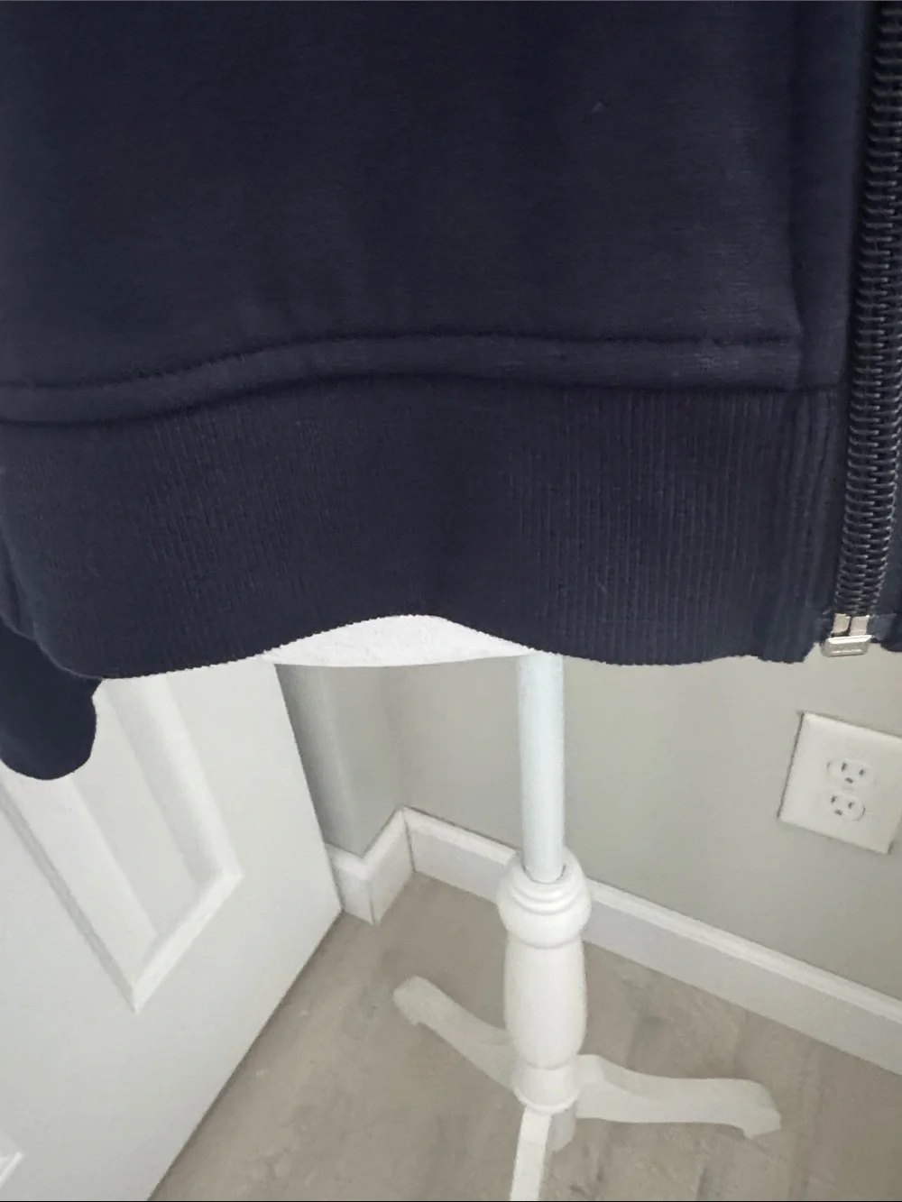 Talbots Navy Zip-Front Jacket - Picture 5 of 8